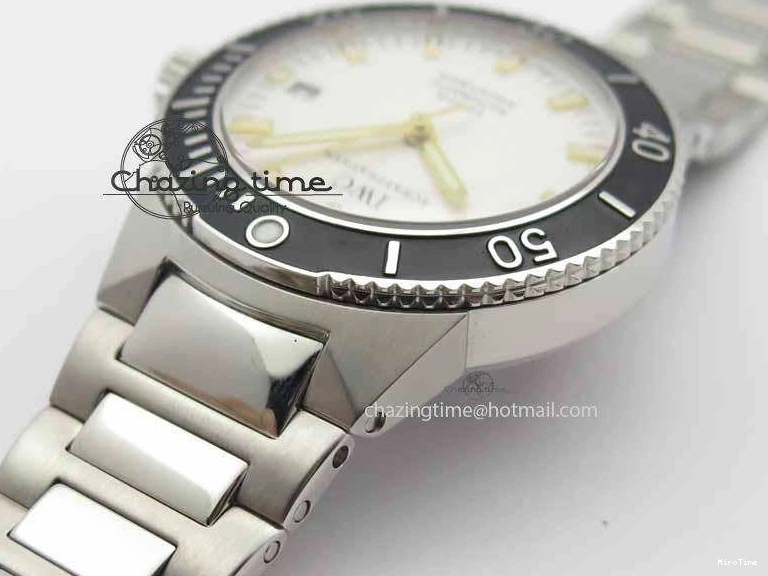 MIROTIME 0401 Aquatimer Automatic SS Noob Best Edition White Dial On SS Bracelet A Lightweight 7251